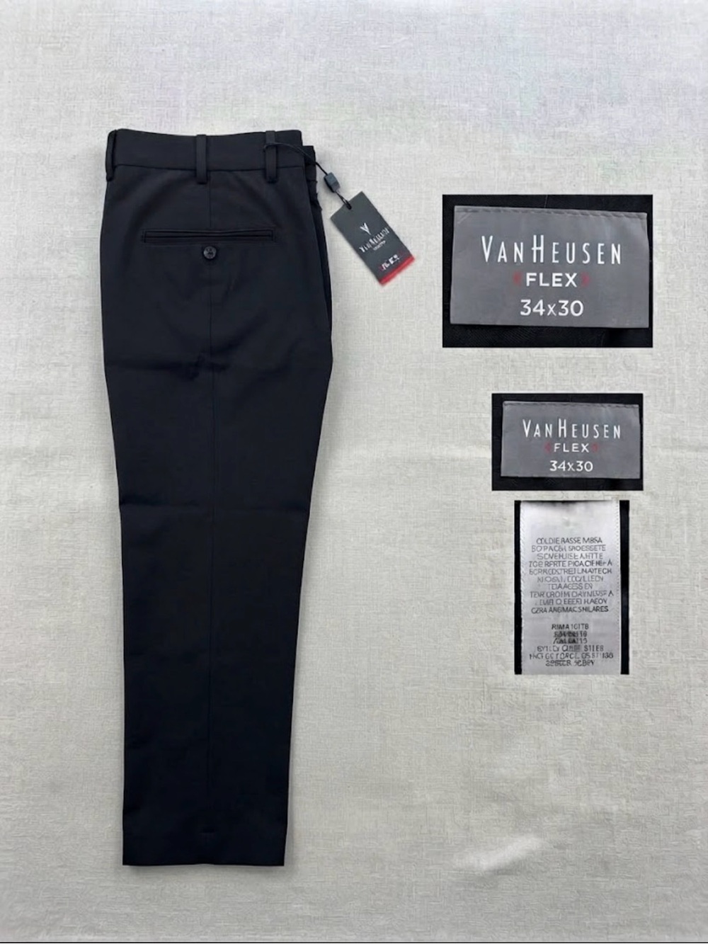 Van Heusen Black Men’s
Dress Pants - Straight Leg